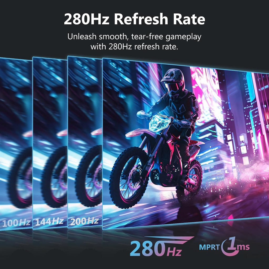 Z-Edge 27 inch Curved Gaming Monitor, FHD 1080P 240Hz 280Hz Curved 1500R Computer Monitor, Fast MPRT 1ms, FreeSync, Low Blue Light, 350nits, 16.7M Colors, 4000:1 Contrast, UG27P 2X DP and 2X HDMI