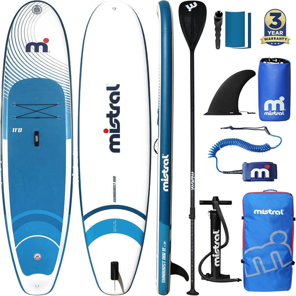 Mistral Stand Up Paddle Board, 11'x31''x6'' Inflatable SUP Yoga & Pilates Kayaking Boards, Stable and Lightweight Paddleboard for All Skill Levels, with SUP Accessories for Adults & Youth