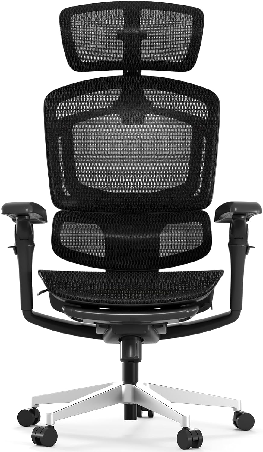 FLEXISPOT ErgoX-PRO Ergonomic Office Chair with Footrest Black – AeroWeave 5.0 Mesh Seat, 5D Lumbar, 7D Armrests, 4D Headrest, 551LBS Capacity – Office, Gaming, Home