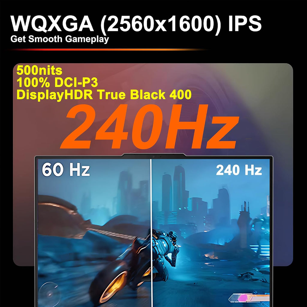 Lenovo Legion 5 Gaming AI Laptop 16' WQXGA 2560x1600 240Hz (100% DCI-P3, 500nits) Intel 24-core Ultra 9 275HX 64GB RAM 4TB SSD GeForce RTX 5060 (Up to 572 AI Tops) RGB Backlit Harman Win11 ICP Hub