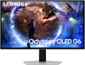 SAMSUNG 27-Inch Odyssey G6 (G60SD) Series OLED Gaming Monitor with QHD 360Hz 0.03ms, Anti-Glare, Sleek Metal Design, LS27DG602SNXZA, 2024 (Renewed), Silver
