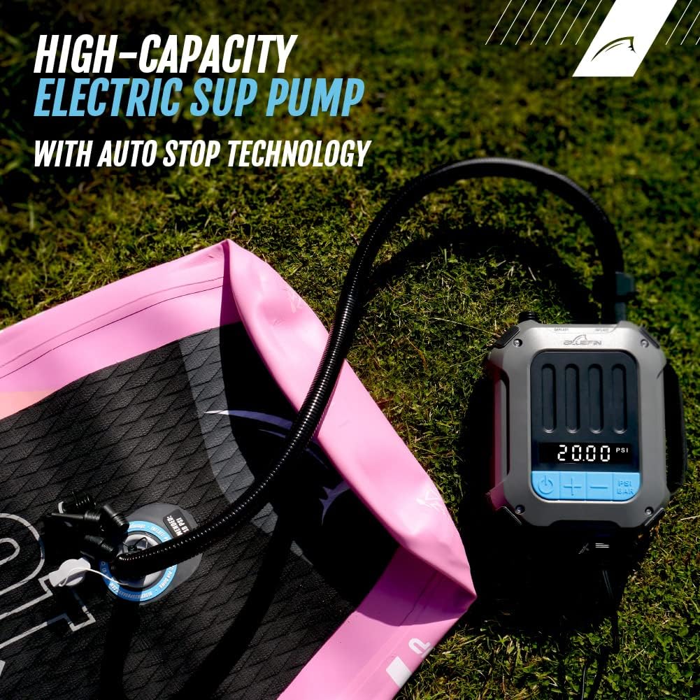 Bluefie Electric Paddle Board Pump | SUP Electric Pump | E-Swift Portable Pump | Auto Shut Off | LCD Display