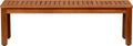 Amazonia Aster Backless Patio Eucalyptus Wood | Ideal for Outdoors and Indoors, 53', Brown Bench