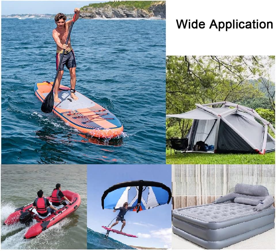 TOPINCN Portable Electric Air Pump, High Pressure Inflator with Auto Off Function, 20PSI Compressor for Inflatable Boats and Paddle Boards
