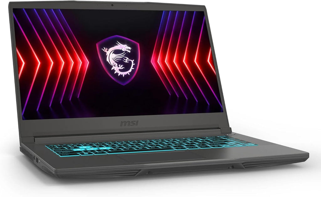 msi Thin 15.6 inch FHD 144Hz Gaming Laptop, AMD Ryzen 5 7535HS, 32GB RAM, 1TB SSD, NVIDIA GeForce RTX 4060, Webcam, Backlit Keyboard, Gray, Windows 11 Pro with Accessories