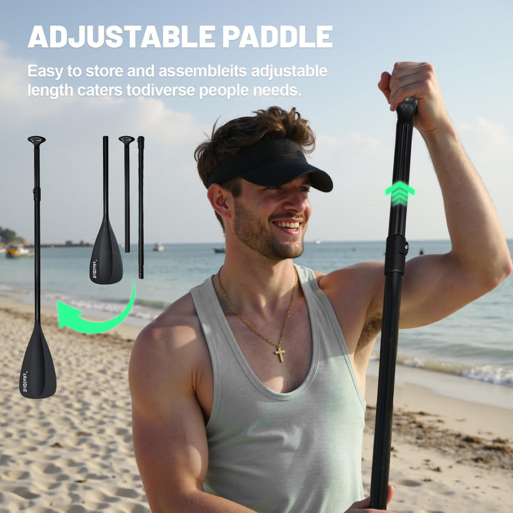 Triclicks Inflatable Stand Up Paddle Board 10ft Surfing Board Kit for Adults, Premium SUP Complete Kit with Adjustable Paddle Hand Pump Fin Leash Backpack