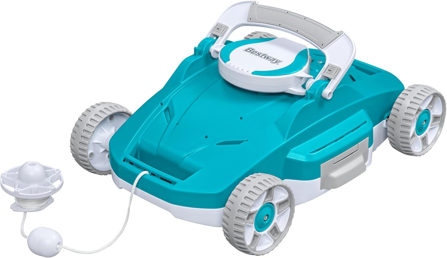 Bestway AquaTronix G200 Automatic Robotic Pool Cleaner, Cordless Pool Vacuum Robot, Ideal for Flat-Bottom Inground and Above Ground Swimming Pools, 90-Min Runtime, Cleans Pool Floor