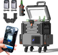 LiTHELi FrozenPack Wild 12V Car Refrigerator & Portable Electric Cooler with Cup Holder and Tabletop, 20L/21QT with 2 U20 Batteries, Backpack Design, -4~68℉ Travel Freezer for Camping, Road Trips, RV