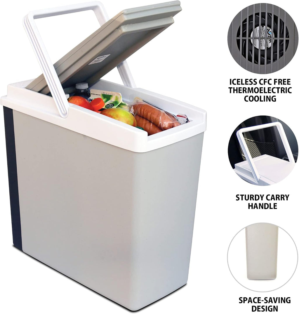Koolatron 12V Iceless Cooler & Warmer – Portable 18 qt Electric Cooler/Nevera Portátil Eléctrica for Car Truck Camper Boat Hard Sided Mini Fridge for Camping Picnic Travel Lunch Food Drinks Office