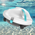 Cordless Automatic Pool Cleaning Robot, Dual Motor Pool Cleaning Vacuum, 5200mAh Battery Self-Parking