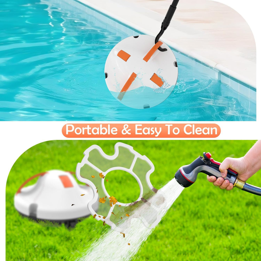 (2026 New) Robot Pool Vacuum for Above Ground Pool, Cordless Robotic Pool Cleaner Dual Motors, 130 Mins Runtime, Auto-Dock, Automatic Pool Vacuum Cleaner for In-Ground Flat Pools Up to 1100 Sq.Ft