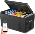 Feelfunn 12 Volt Refrigerator - 21QT(20L) Portable Freezer, Electric Cooler for Car Truck RV Van Camping & Road Trip, Fast Cooling Fridge with 12/24V DC & 110-240V AC for Vehicle & Home Use,-4℉~68℉