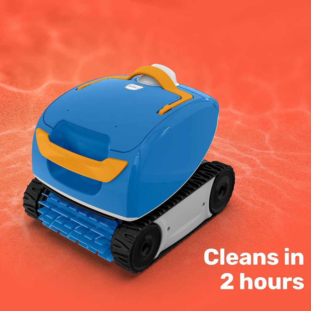 Aqua Products SOLAG Sol AG Robotic Pool Cleaner, Automatic Vacuum for Above Ground Pools up to 30ft, 40ft Cable Length, Floor & Cove Cleaning w/ Strong Suction & Easy to Clean Debris Basket