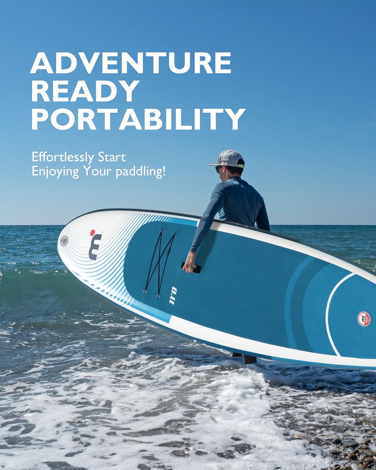 Mistral Stand Up Paddle Board, 11'x31''x6'' Inflatable SUP Yoga & Pilates Kayaking Boards, Stable and Lightweight Paddleboard for All Skill Levels, with SUP Accessories for Adults & Youth