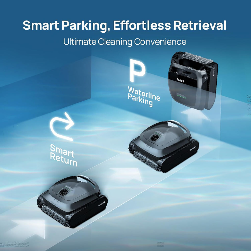 Beatbot A100 Cordless Robotic Swimming Pool Cleaning Vacuum, Wireless Charging, APP Controlled