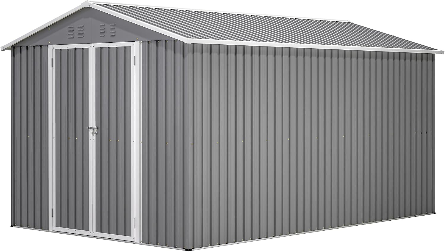C Garden Sheds, 8 x 12 ft, Gray