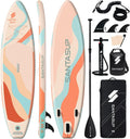 10'6'/11'Wide Inflatable Stand Up Paddle Board for Adults & Youth of All Skill Levels, with Premium SUP Paddleboard Accessories, Anti-Slip EVA Deck