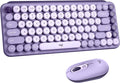 Logitech POP Keys + POP Mouse - Wireless Keyboard and Bluetooth Mouse Combo with Typewriter-Style Mechanical Keys, Emoji Features, Cute Compact Design - Cosmos