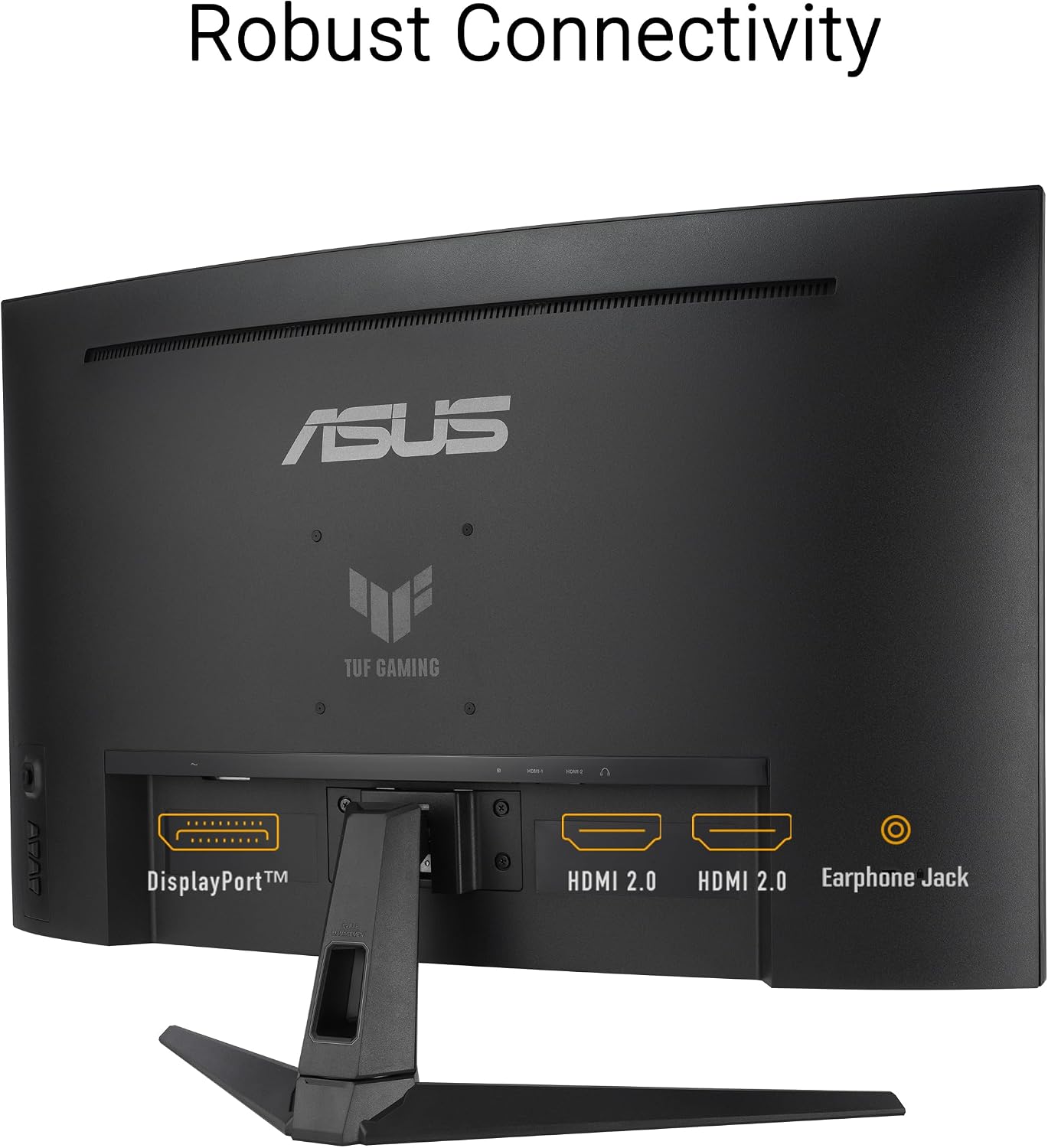 ASUS TUF Gaming Series 5 32' 1080P Curved Monitor (VG32VQM5AZ) - Full HD, 1500R, 240Hz, 0.5ms, Extreme Low Motion Blur Sync, FreeSync Premium, 120% sRGB, DisplayWidget, 3 yr Warranty