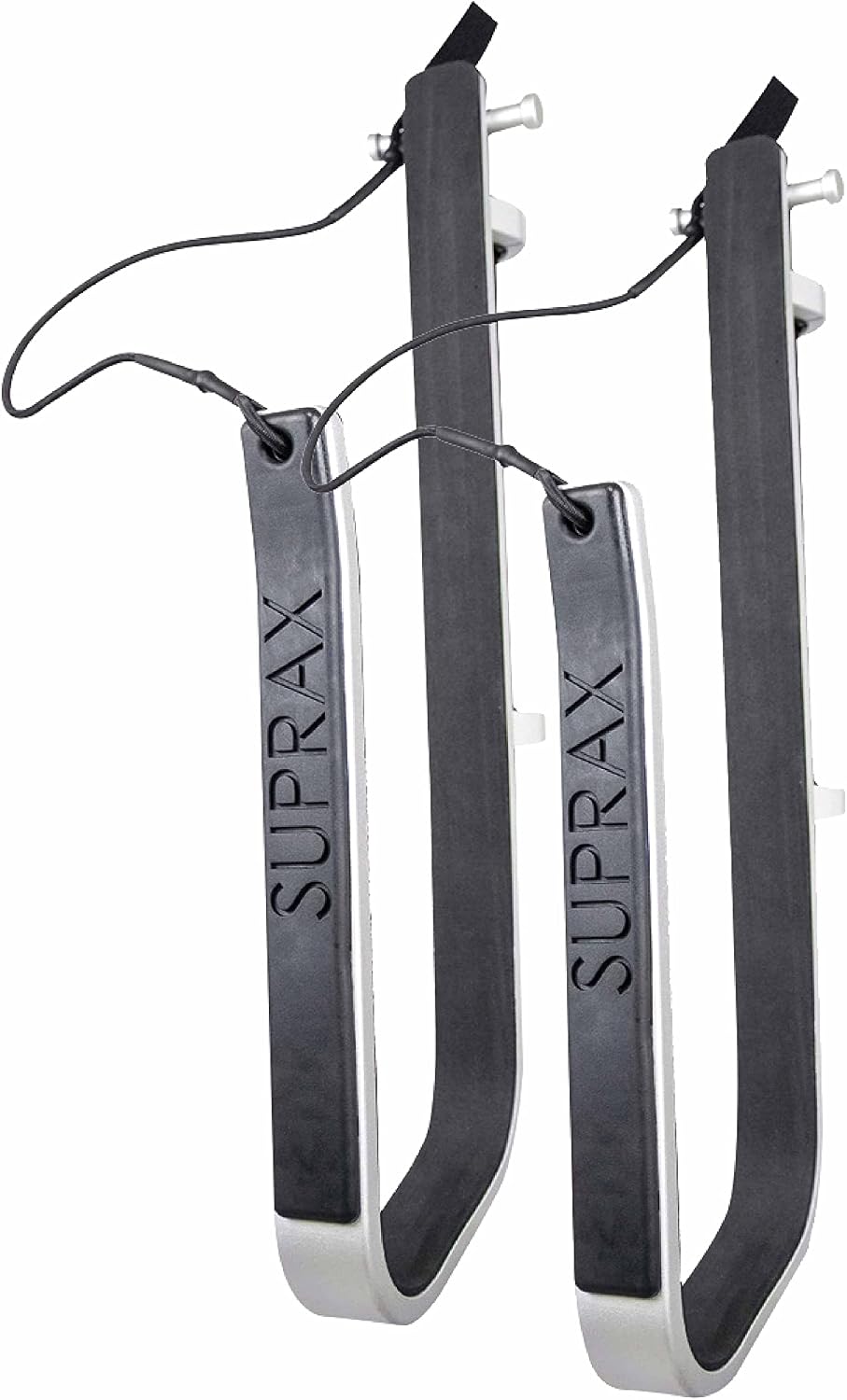 SurfStow Transport SUPRax 50050-2 Boat Mount/Rail Mount Single Board System | for Angled Stanchions | Stand-Up Paddle Board Rack | SUP Board Storage | | Metallic | 26 x 11 x 4 in