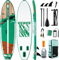 Mountocean 10'6' Inflatable Stand Up Paddle Board - 450lbs Max Capacity Ultra-Stable SUP for Adults & Youth - Non-Slip EVA Deck, All-Around ISUP with Complete Accessories