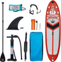GarveeLife Inflatable Stand Up Paddle Board,10 ft 6 in Upgrade Version Blow Up Paddle Boards for Adults with Free Premium Sup Accessories & Backpack, Adjustable Paddle, Fins, Hand Pump