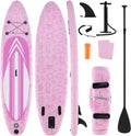 KOTEK 10FT/11FT Inflatable Paddle Board, SUP Paddleboard with Hand Pump, Safety Leash, Repair Kit, Carry Bag, Non-Slip EVA Deck, Stand Up Paddle Board for Youth & Adults