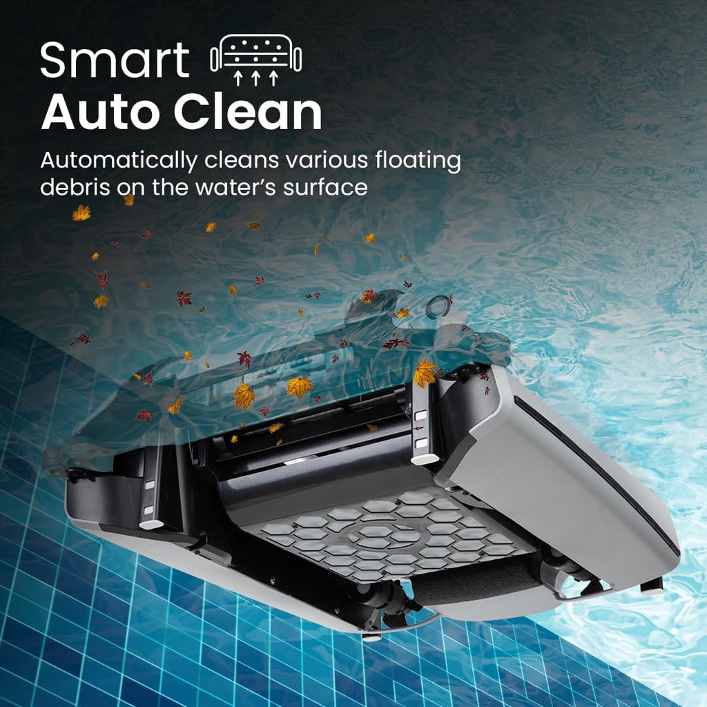 Betta SE Plus Solar Powered Robotic Pool Skimmer with Carrying and Storage Bag, 24/7 Continuous Cleaning Battery Power, Dual Charging Options, and Anti-Stuck Foam Noodle