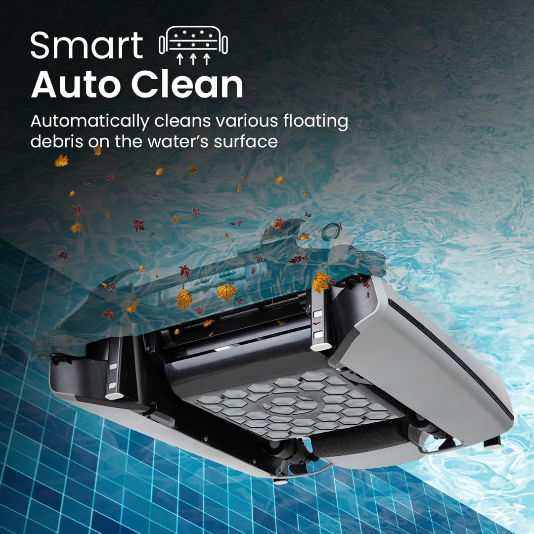 Betta SE Plus Solar Powered Robotic Pool Skimmer with Carrying and Storage Bag, 24/7 Continuous Cleaning Battery Power, Dual Charging Options, and Anti-Stuck Foam Noodle