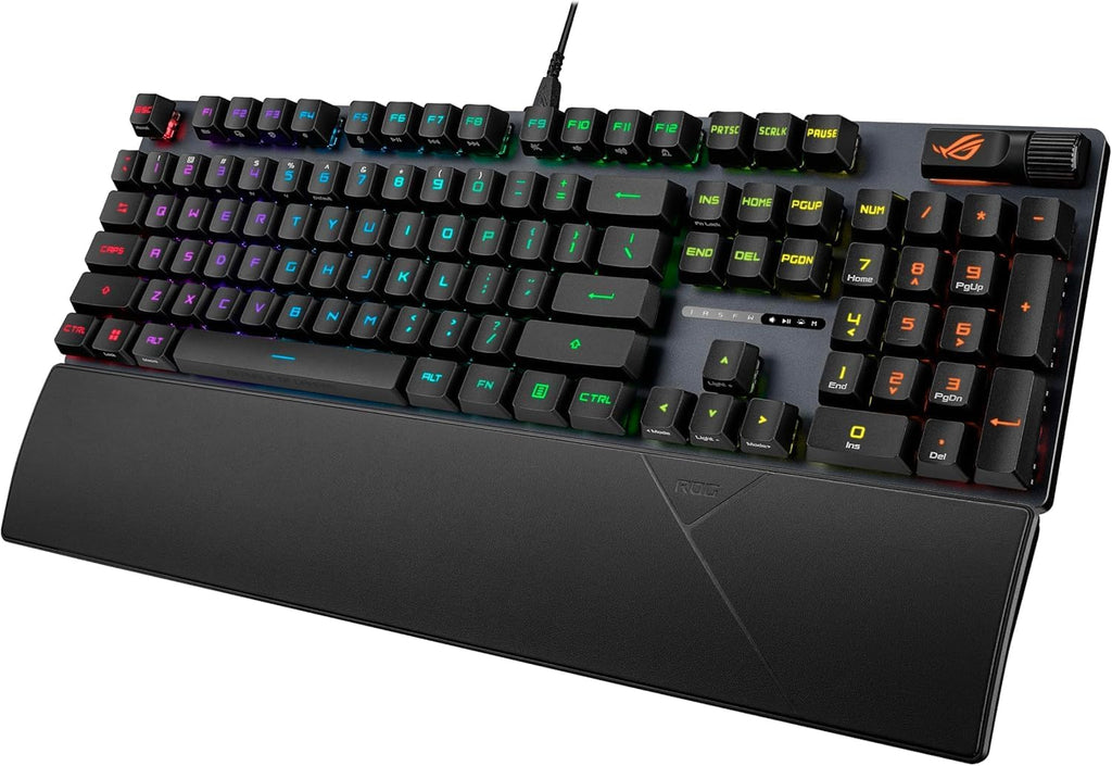 ASUS TUF M4 Air Wired Gaming Mouse-P307, Durable and Ultralight Air Shell Design, 16,000 DPI Optical Sensor, Six Tactile Buttons, IPX6 Water Resistance Bundle with ROG Strix Scope II Gaming Keyboard