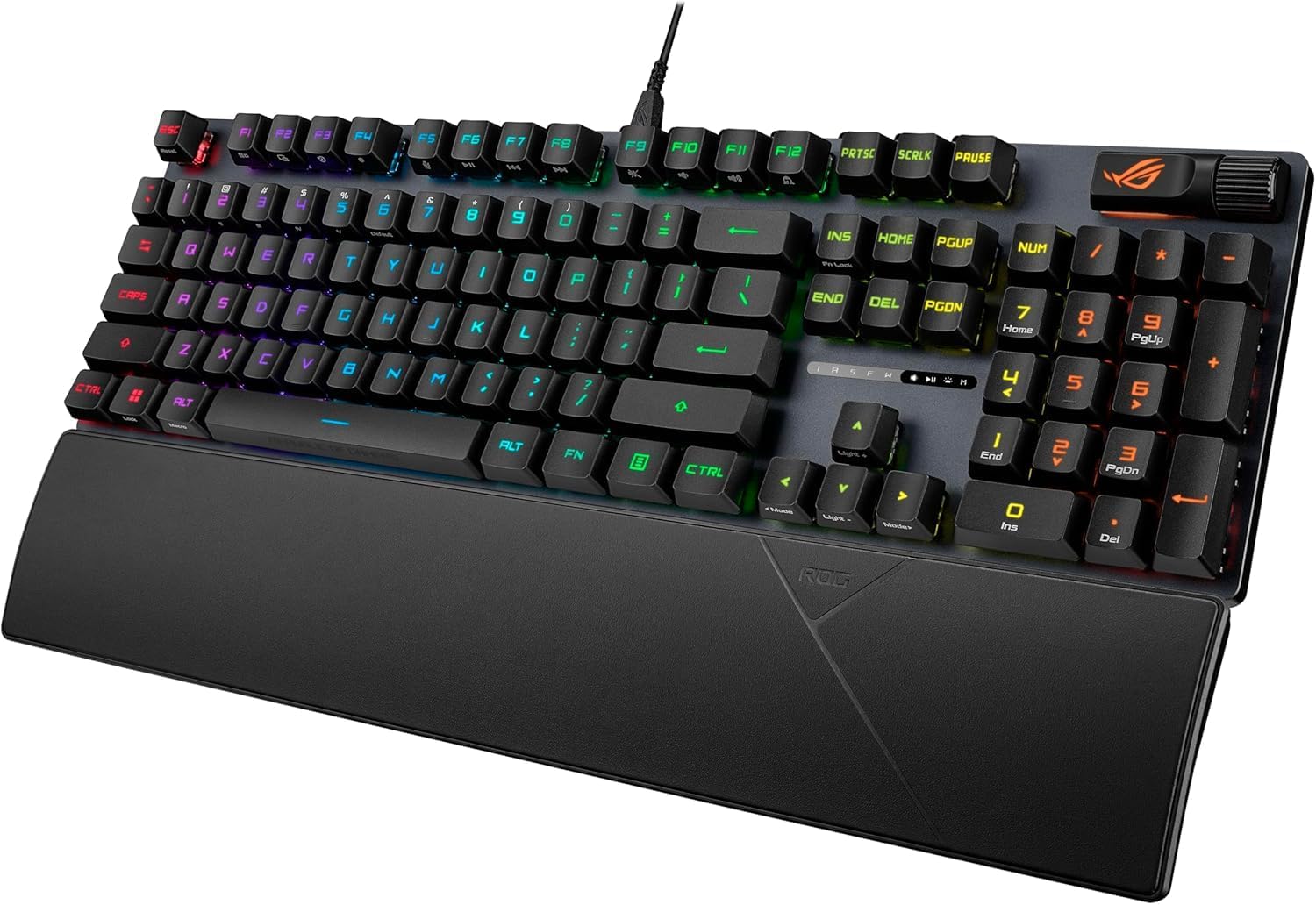 ASUS TUF M4 Air Wired Gaming Mouse-P307, Durable and Ultralight Air Shell Design, 16,000 DPI Optical Sensor, Six Tactile Buttons, IPX6 Water Resistance Bundle with ROG Strix Scope II Gaming Keyboard