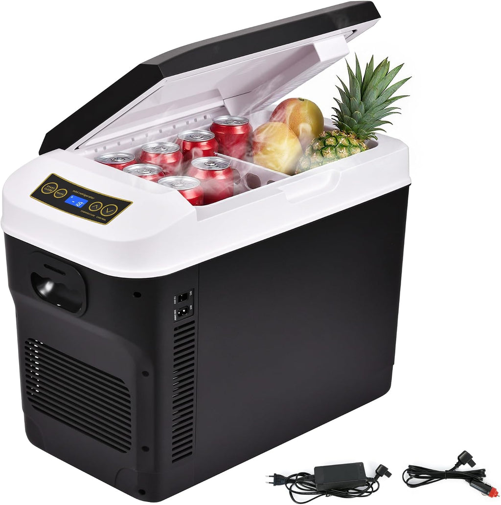 advwin 12 Volt Car Refrigerator 31Quart(30L) Electric Cooler/Warmer, Plug In Car Cooler with 110V AC Home Power Cord & 12V Car Adapter, Portable Refrigerator for Camping, Travel, RV