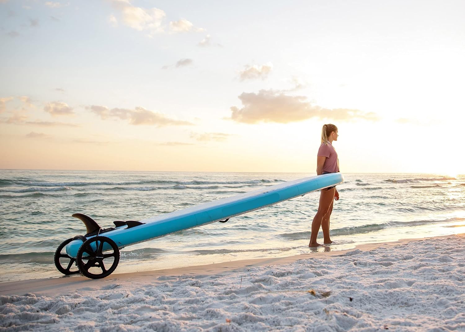 SUP Wheels Evolution X | Extra Wide Carrier| Inflatable Board Carrier and Bike Trailer
