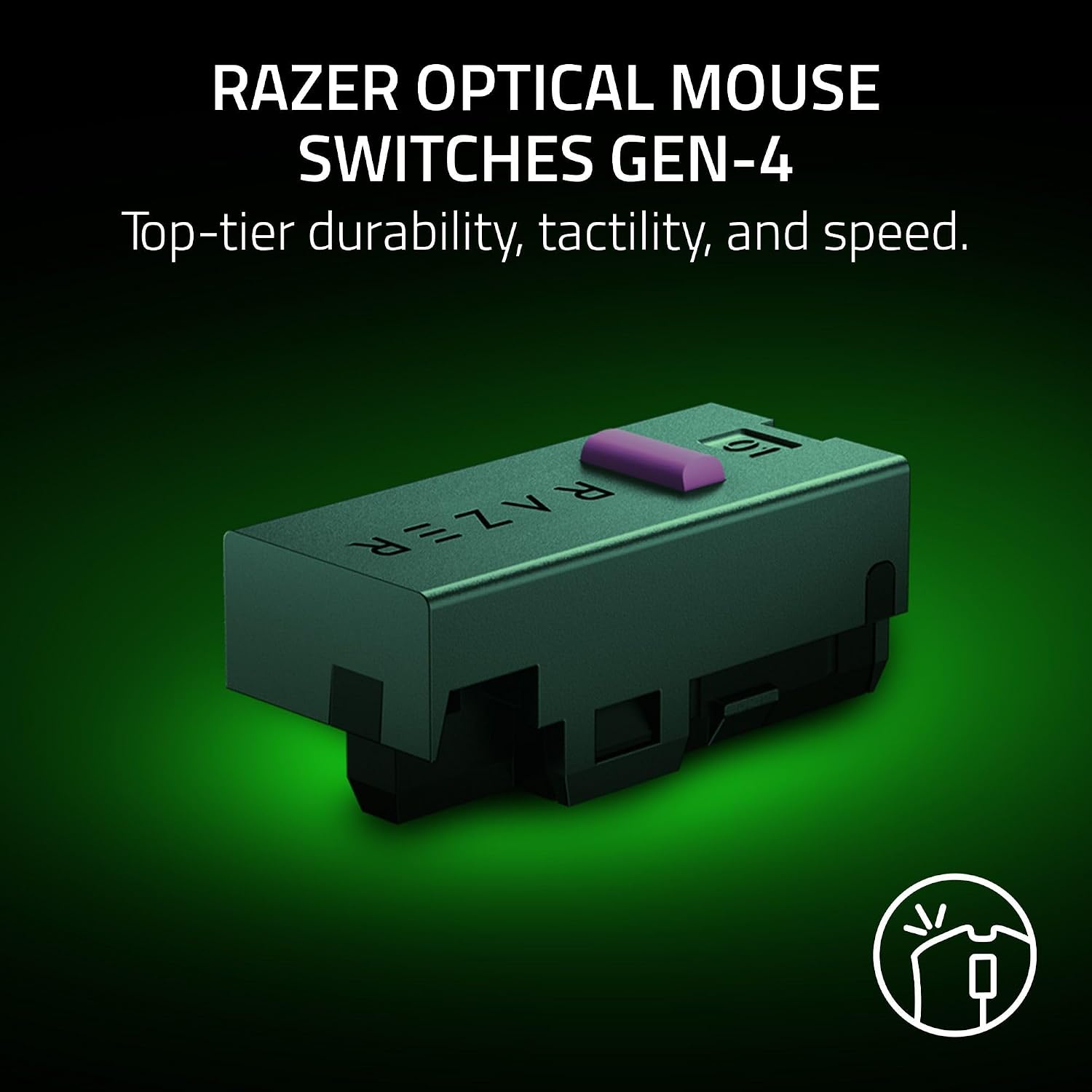 Razer DeathAdder V4 Pro Wireless Gaming Mouse – Lightweight 56g, HyperSpeed Wireless Gen-2, Gen-4 Optical Switches, Optical Scroll Wheel, Focus Pro 45K Sensor, Up to 150Hr Battery, Black (Renewed)
