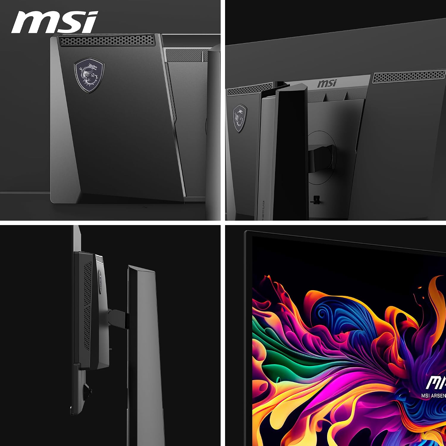 msi MAG 274QP QD-OLED X24 27-Inch WQHD Gaming Monitor, 2560 x 1440 Quantum Dot OLED Panel, 240Hz, 0.03ms, Adaptive-Sync, HDMI2.1, DP 1.4a, Tilt/Height Adjustable, Black