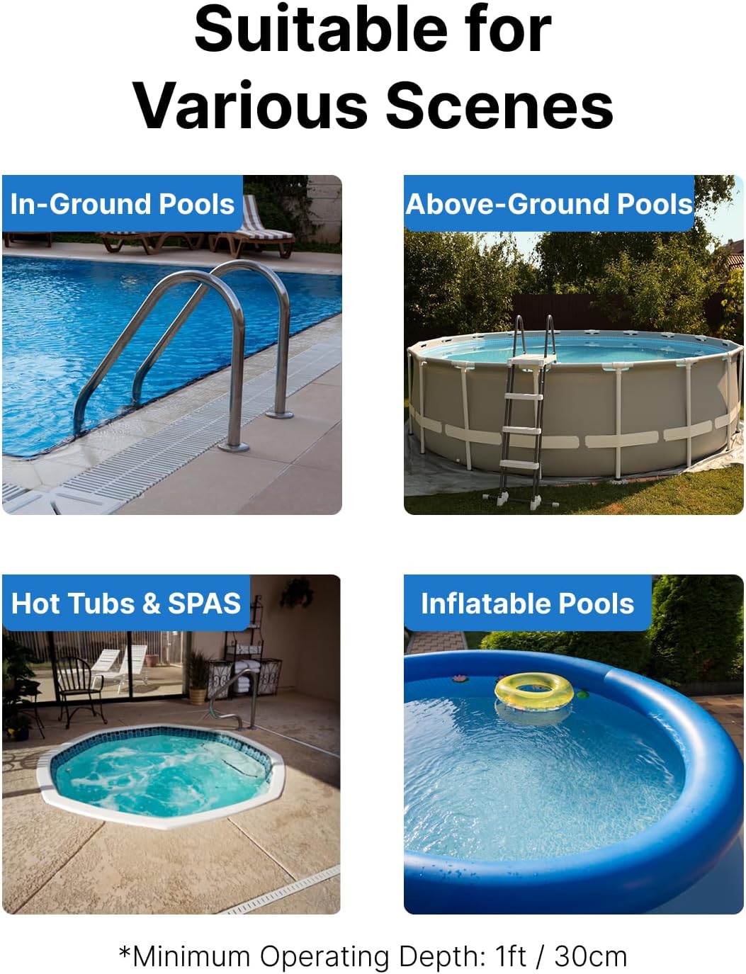 Consciot 2026 Update for Motor, L2 Pool Vacuum for Above Ground & Inground Pools, Rechargeable Handheld Cleaner with Telescopic Pole, 18.5 GPM Suction, 13.4' Head, 60-Min Runtime