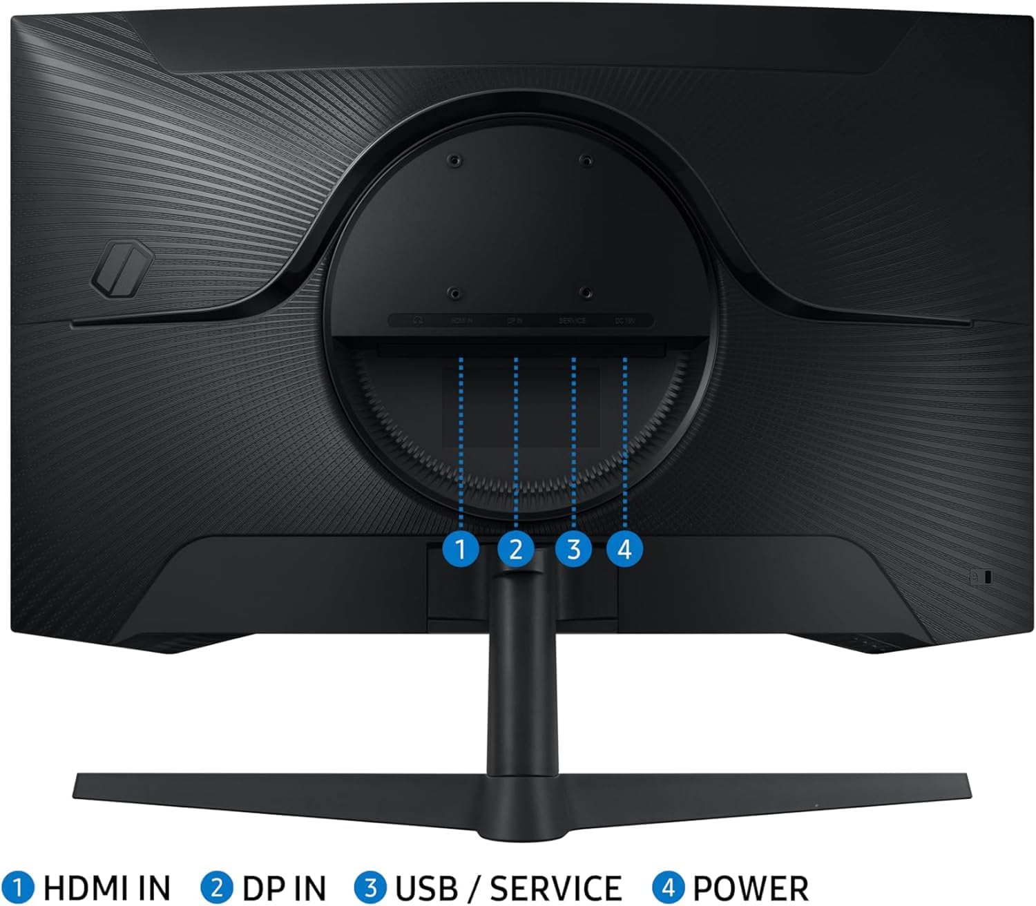 Samsung G55C 32-in Odyssey Curved Gaming Computer LED Monitor - LS32CG552ENXZA