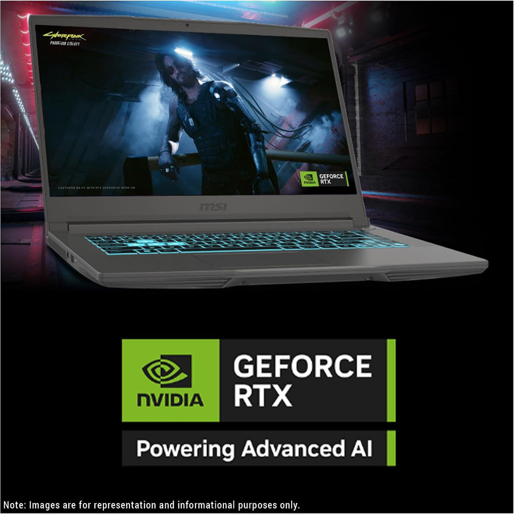 msi Thin 15 Gaming Laptop, Intel i5-13420H, 32 GB DDR4 RAM, 1 TB PCIe SSD, 15.6' FHD (1920x1080) 144Hz Display, Nvidia G-Force RTX 3050, Backlit Keyboard, W11 Pro, Cosmos Gray