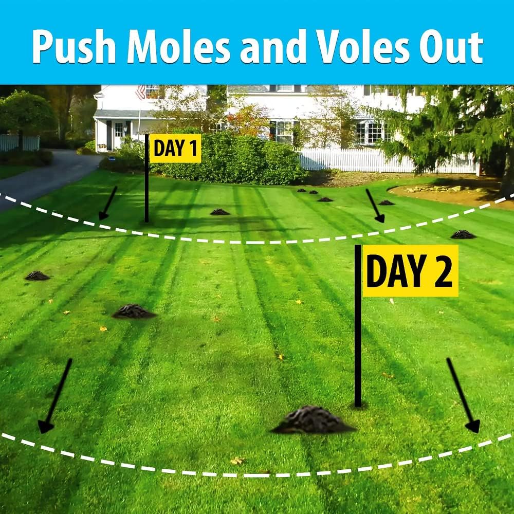 Nature's MACE Mole and Vole Mace, 5 Gallon, 100% Pure Castor Oil, Mole Deterrent for Yard, Lawns, Mole Repellent, Stop Tunneling, Mole Remover Treatment, Castor Oil Repellent, People, Pet, Plant Safe