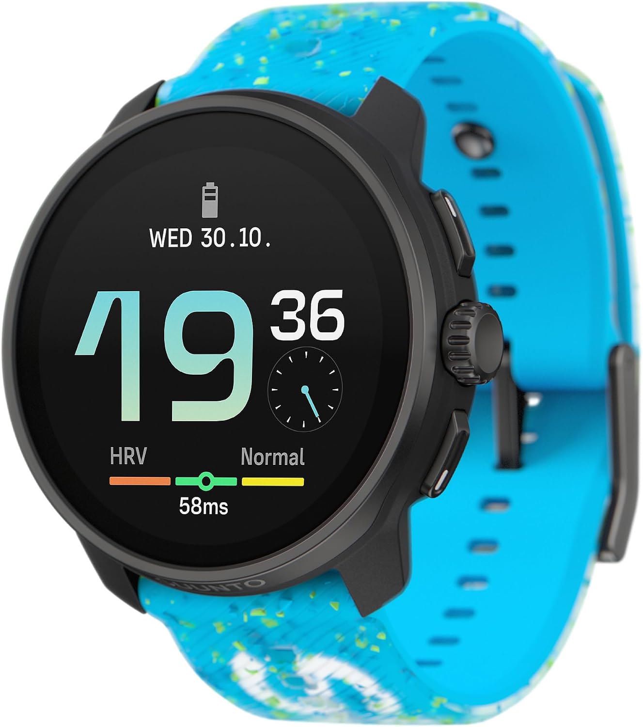 SUUNTO Race S GPS Sports Watch, 1.32' AMOLED Touchscreen w/Crown, 13 Days Battery Life, Training & Sleep Health Tracking, Dual-GNSS, 32GB Global Offline Maps, Lightweight for Running, Power Blue