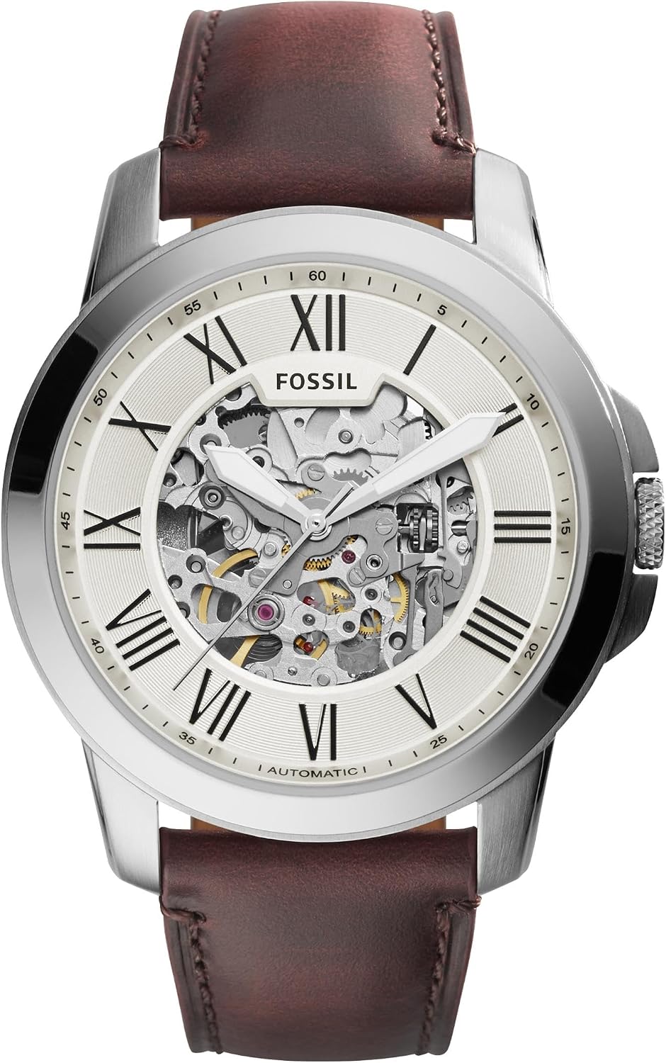 Fossil Men's Watch, Grant Quartz Stainless Steel Chronograph Watch for Men
