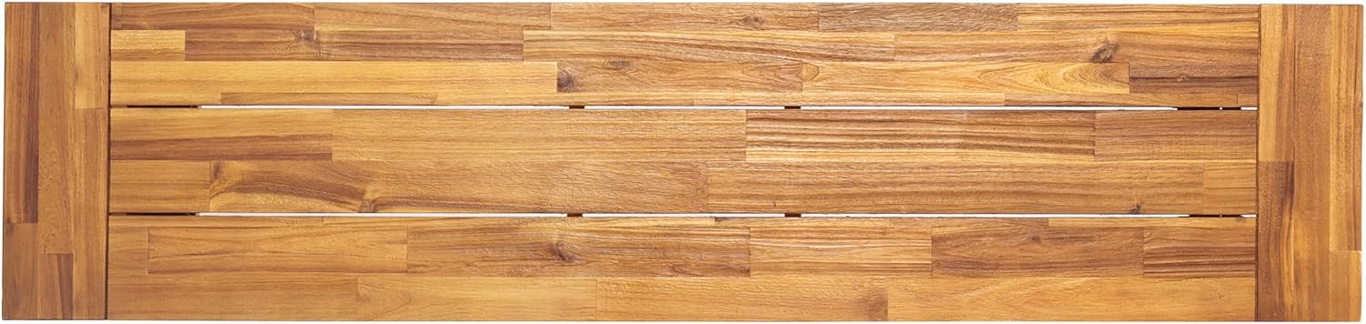 Christopher Knight Home Carlisle Outdoor Acacia Wood and Rustic Metal Bench, Sandblast Finish / Rustic Metal 14. 75 x 63 x 17. 50 inches