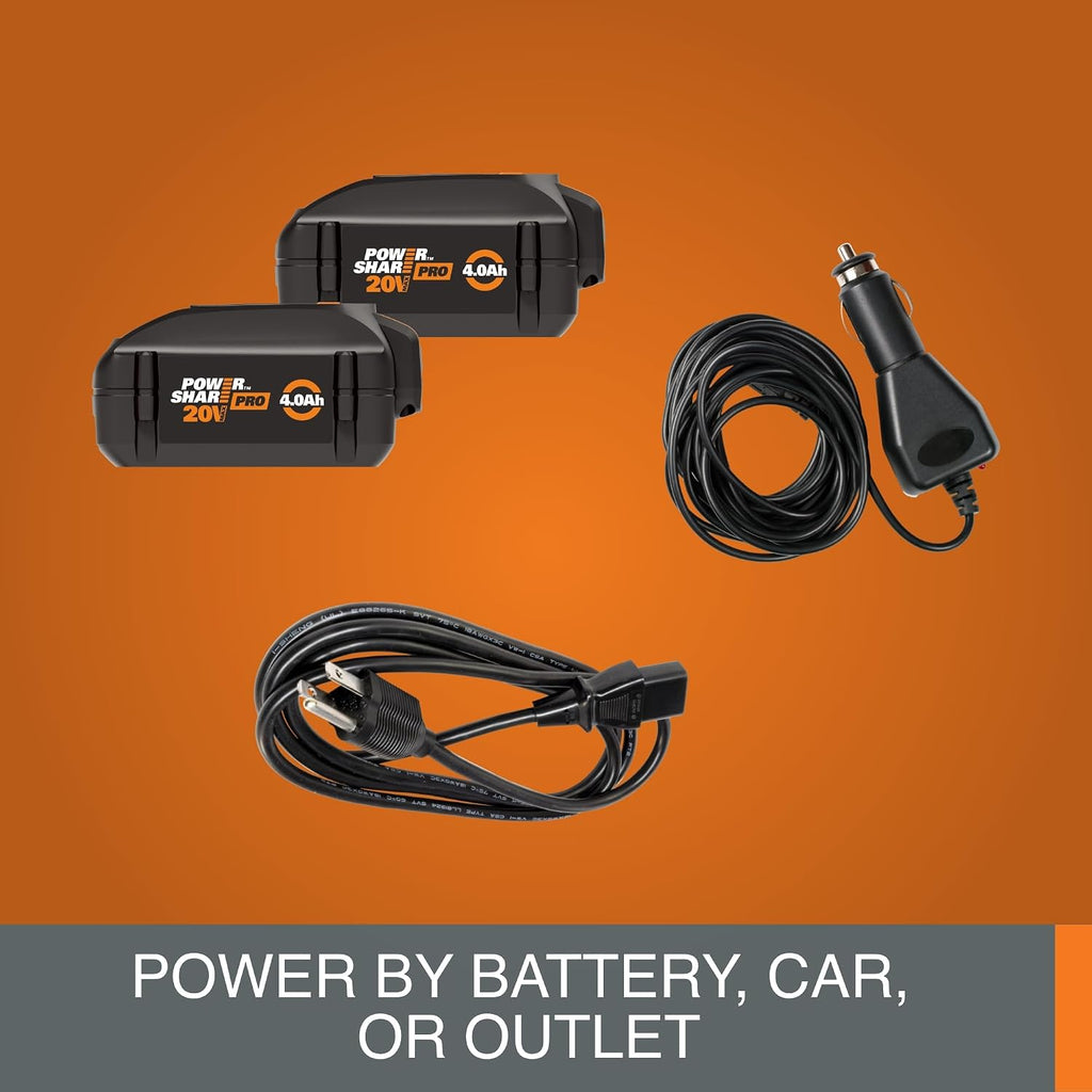 Worx Electric & Battery Powered Cooler with Power Share