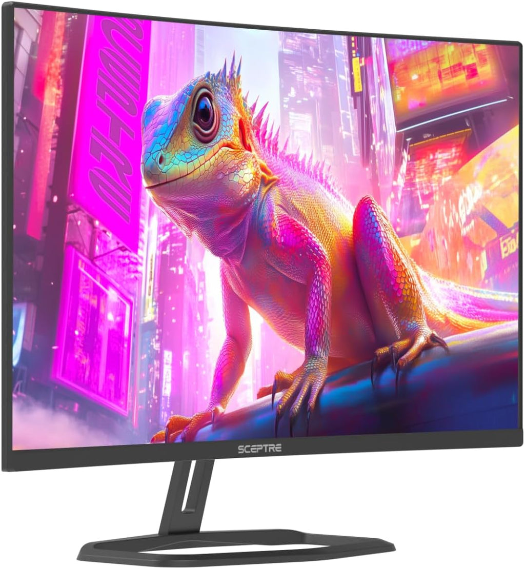 Sceptre Prime Curved 32 inch Gaming Monitor 1080p DisplayPort up to 260Hz 1500R FreeSync Premium 1ms Build-in Speakers, Machine Black 2026 (C325B-FW260D Series)