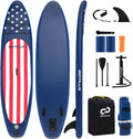 Goplus Inflatable Stand Up Paddle Board, 10FT/10.5FT/11FT SUP with Accessory Pack, Adjustable Paddle, Carry Bag, Fin, Hand Pump, Leash, Repair Kit