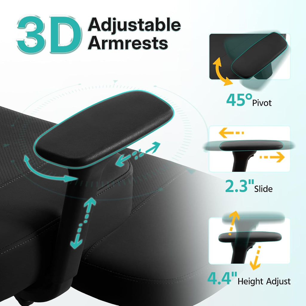 AreShark Criss Cross Office Chair with Armrest Wheels & Stretchable Rotating Footrest, Ergonomic Cross Legged Swivel Chair with Back Support& Adjustable Height for Yoga Kneeling Meditation Home Office