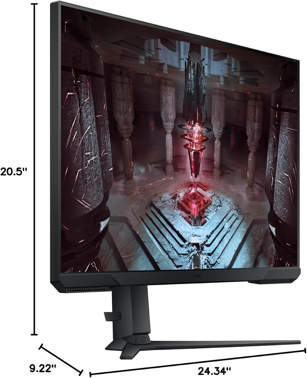 SAMSUNG 27-Inch Odyssey G51C Series QHD Gaming Monitor, 165Hz, 1ms, VESA Display HDR10, AMD FreeSync Premium, Black Equalizer, Virtual Aim Point, LS27CG512ENXZA