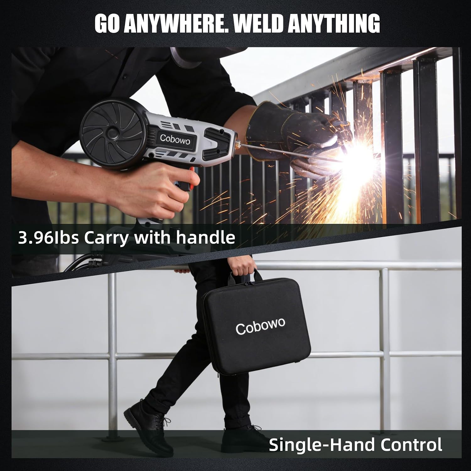 2 in 1 MIG and Stick Welder：250A MIG & MMA Welder 110V Flux Core IGBT Inverter Handheld Gasless Wire Feed Welder for Flux .032'/.040',Inverter ARC Welder Gun for 3/32'-1/8' Rod