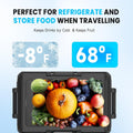 AS 50L/45QT Car Refrigerator, 12 Volt Portable Freezer Fridge, Car Compressor Refrigerator with 12/24V DC & 110-240V AC for Truck, RV, Boat, Camping and Travel