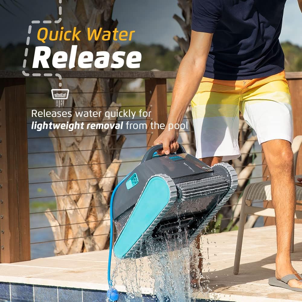 Dolphin Advantage Ultra Automatic Robotic Pool Vacuum Cleaner, Wall Climbing, Waterline Scrubber Brush, Top Load Filter, Ideal for In-Ground Pool Types Upto 50 FT in Length
